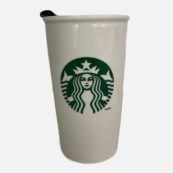 Starbucks Siren Logo Double-Wall Ceramic Coffee Tumbler and Mug 2011 Set - Picture 3 of 16